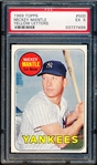 1969 Topps Baseball- #500 Mickey Mantle, Yankees- PSA Ex 5