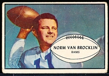 1953 Bowman Football- #11 Norm Van Brocklin, Rams