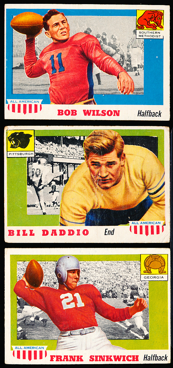 Lot Detail - 1955 Topps All American Fb- 3 Cards