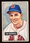 1951 Bowman Bb- #62 Lou Boudreau, Red Sox