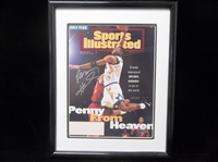 Autographed Anfernee “Penny” Hardaway Upper Deck Authenticated Bskbl. “Penny From Heaven” Framed/Matted to 12” x 15” Sports Illustrated Replica Cover
