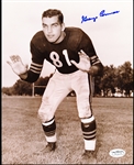 Autographed George Connor Chicago Bears NFL B/W 8” x 10” Photo- JSA Authenticated