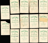 Early 1900’s Fatima Cigarettes “Actress Series” (T-27)- 13 Diff. Gold Bordered