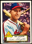 1952 Topps Baseball- #65 Enos Slaughter, Cards- Black Back