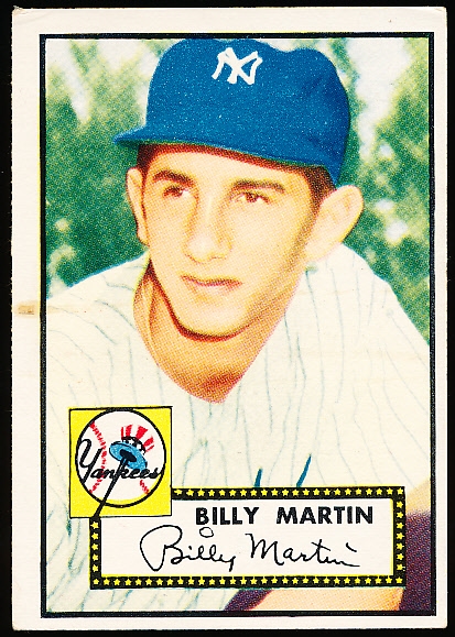 1952 Topps Baseball- #175 Billy Martin, Yankees