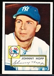 1952 Topps Baseball- #214 Johnny Hopp, Yankees