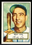 1952 Topps Baseball- #232 Billy Cox, Brooklyn