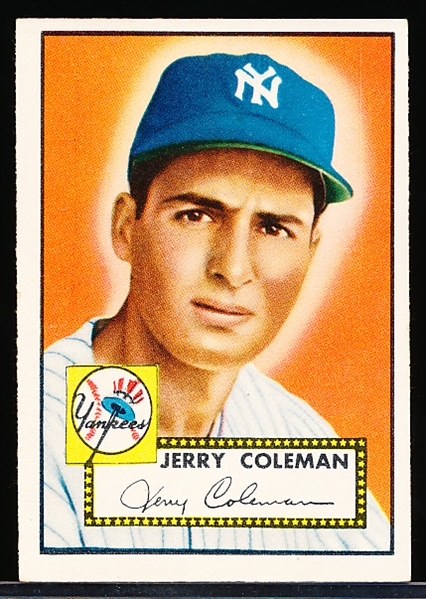 1952 Topps Baseball- #237 Jerry Coleman, Yankees