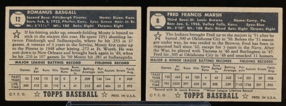 1952 Topps Baseball- 2 Cards
