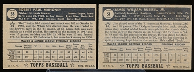 1952 Topps Baseball- 2 Cards