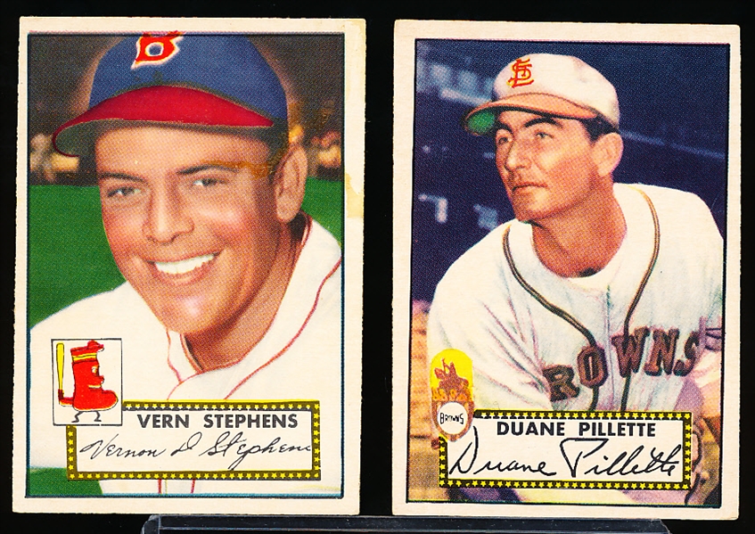 1952 Topps Baseball- 2 Cards