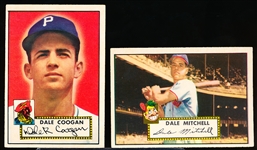 1952 Topps Baseball- 2 Cards