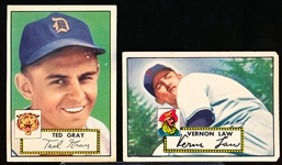 1952 Topps Baseball- 2 Cards