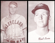 1947-66 Baseball Exhibits- 2 Diff- Herb Score- Cleveland hat version