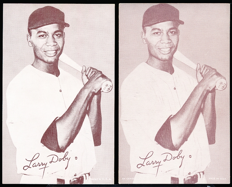 1947-66 Baseball Exhibits- Larry Doby- 2 Diff Versions