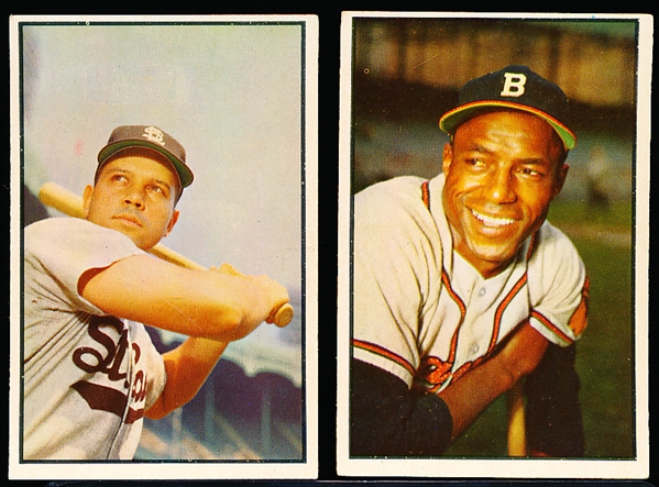 1953 Bowman Bb Color- 2 Diff