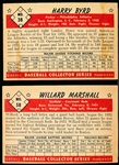 1953 Bowman Bb Color- 2 Diff