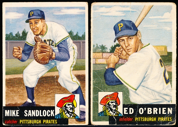 1953 Topps Baseball- 2 Diff Hi#’s- Pitt Pirates