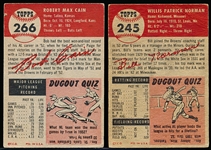 1953 Topps Baseball- 2 Diff Hi#’s- St. Louis Browns