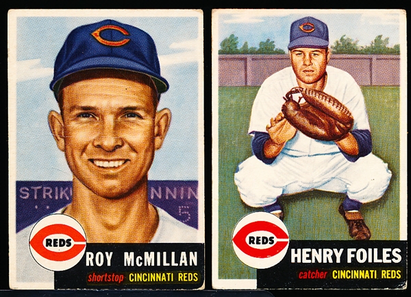 1953 Topps Baseball- 2 Diff Hi#’s- Cinc. Reds