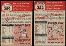 1953 Topps Baseball- 2 Diff Hi#’s- Cinc. Reds