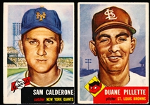 1953 Topps Bb- 2 Diff Hi#’s