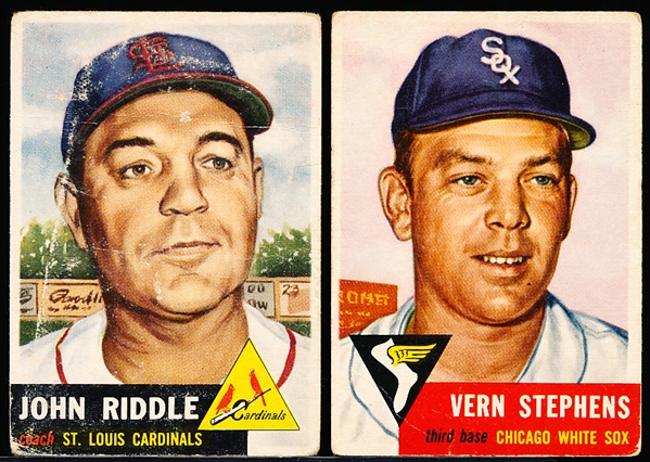 1953 Topps Bb- 2 Diff Hi#’s