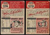 1953 Topps Bb- 2 Diff Hi#’s