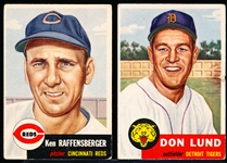 1953 Topps Bb- 2 Diff Hi#’s