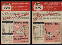 1953 Topps Bb- 2 Diff Hi#’s