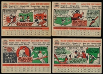 1956 Topps Bb- 4 Diff Yankees