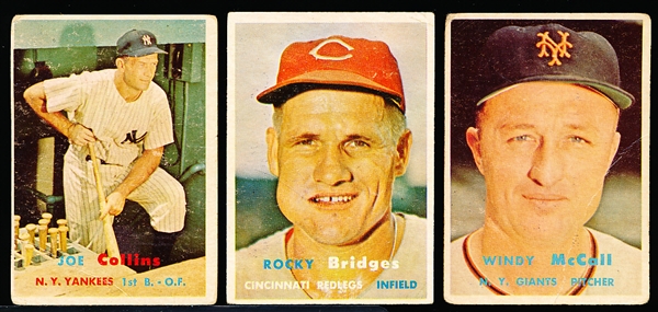 1957 Topps Bb- 11 Diff Semi Hi#’s