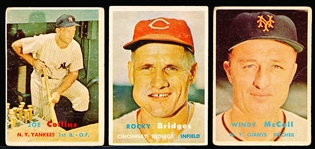 1957 Topps Bb- 11 Diff Semi Hi#’s