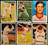 1957 Topps Bb- 6 Diff Semi Hi#’s