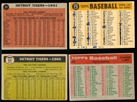 Detroit Tigers Team Cards- 4 Diff