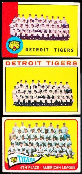 Detroit Tigers Team Cards- 3 Diff