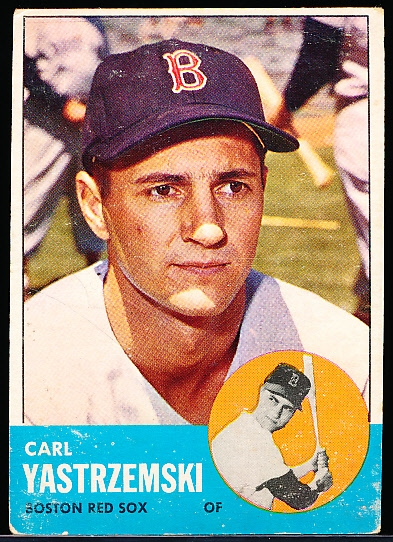 1963 Topps Baseball- #115 Carl Yastrzemski, Red Sox