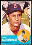 1963 Topps Baseball- #115 Carl Yastrzemski, Red Sox