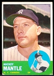 1963 Topps Baseball- #200 Mickey Mantle, Yankees