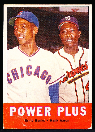 1963 Topps Baseball- #242 Banks/ Aaron