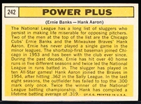 1963 Topps Baseball- #242 Banks/ Aaron