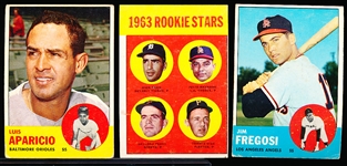 1963 Topps Baseball- 10 Diff