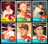 1963 Topps Baseball- 6 Diff