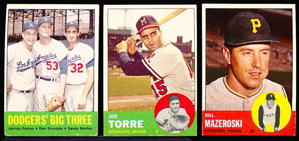 1963 Topps Baseball- 7 Diff