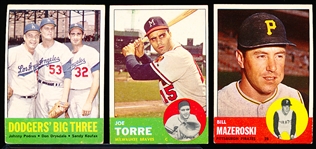 1963 Topps Baseball- 7 Diff