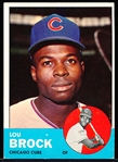 1963 Topps Baseball- #472 Lou Brock, Cubs