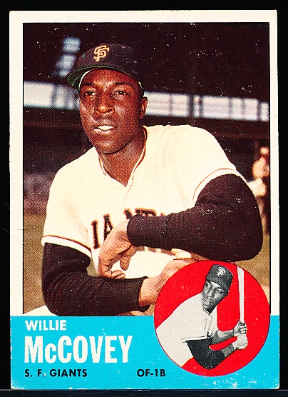 1963 Topps Baseball- #490 Willie McCovey, Giants