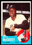 1963 Topps Baseball- #490 Willie McCovey, Giants
