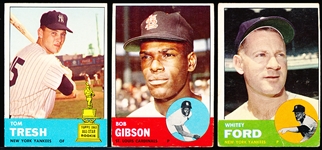 1963 Topps Baseball- 3 Diff