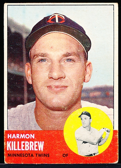 1963 Topps Baseball- #500 Harmon Killebrew, Twins